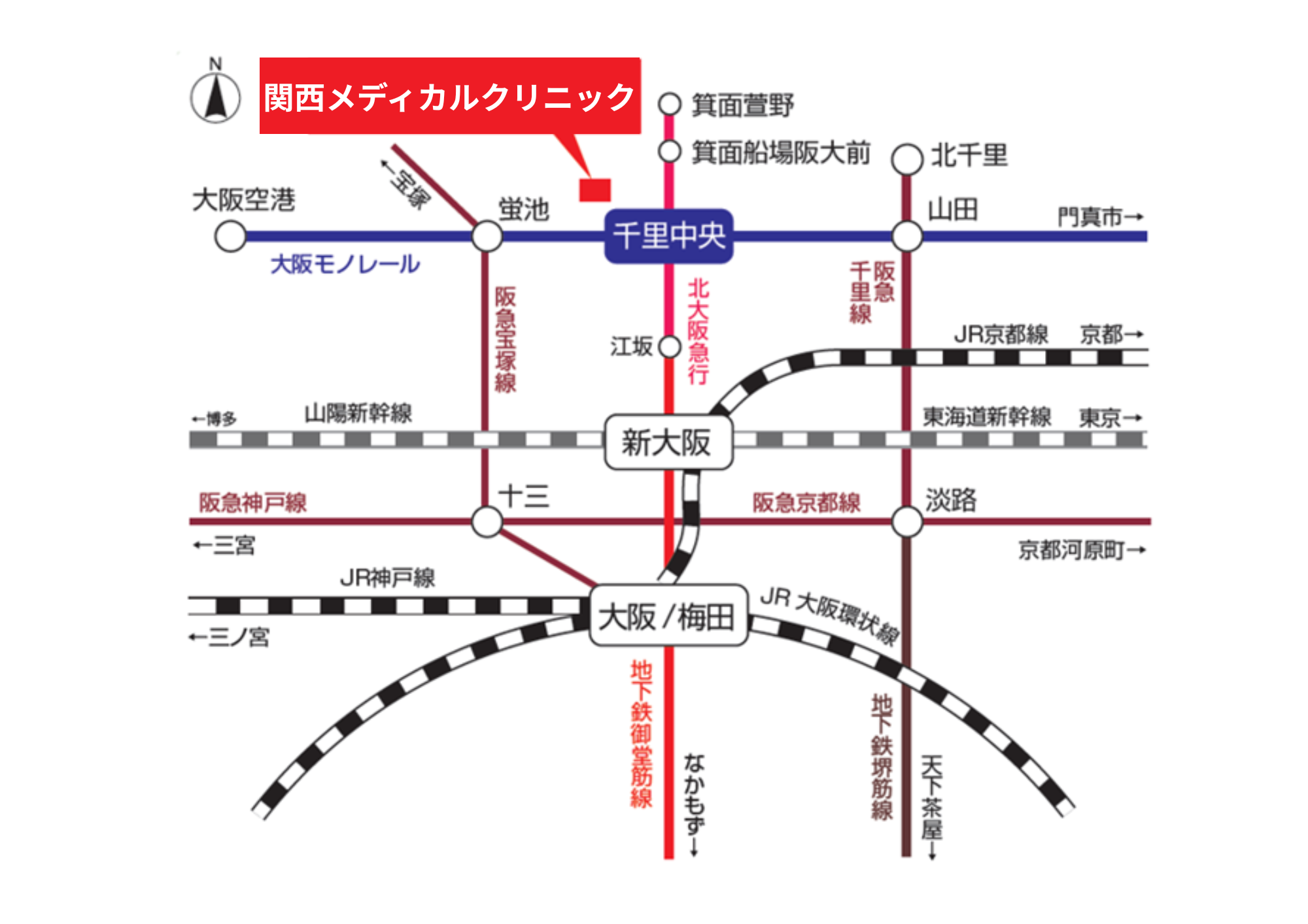 電車をご利用の場合